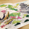 塗り絵 おとなのネコ旅　福岡　塗り絵ブック イラスト イラストレーター 真吏奈 marina