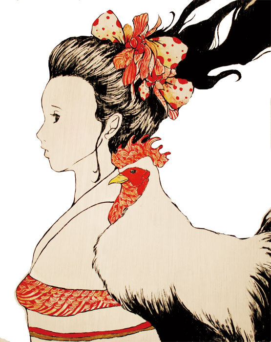 大丸藤井セントラル イラストレーター 真吏奈 イラスト 作品集